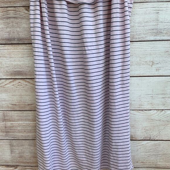 ANTHROPOLOGIE SUNDAY SOFT‎ KNIT DRESS IN PINK AND GRAY STRIPES - Picture 3 of 5